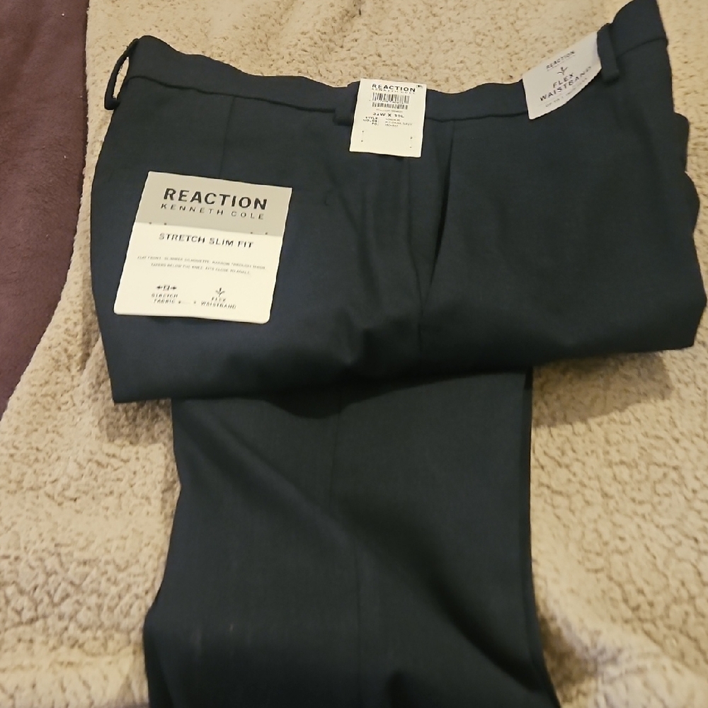 Kenneth Cole Reaction Dark Gray Trousers